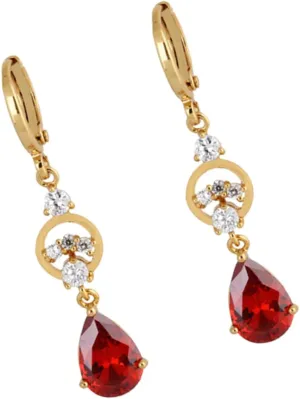 1 Pair Women Dangle Earrings Minimalist Zircon Studs for Occasion Party