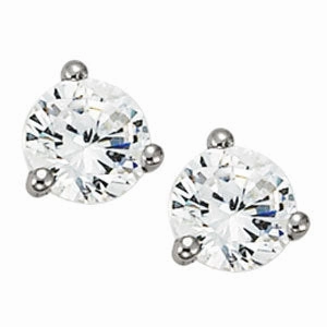 Comfortable Finish 12 Diamond Round Stud Earring Set