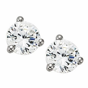 12 Diamond Round Stud Earring Set Glossy Decoration Elegant Decor
