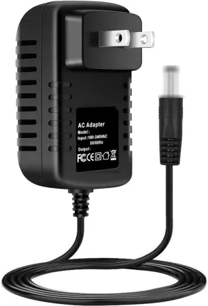 12V AC-DC Adapter Replacement for ABRCT N1 Self Cleaning Cat Litter Box Automatic Smart Robot Multiple Cats APP Control Intelligent Radar Safety Protection 12VDC Power Supply Cable Charger