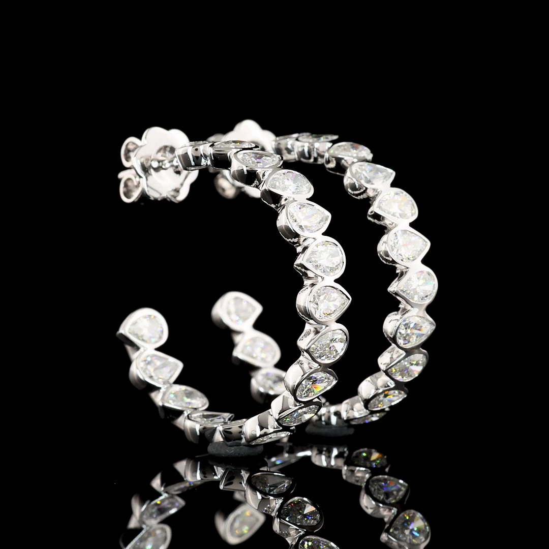 14K WHITE GOLDEarring Earrings Neutral Item