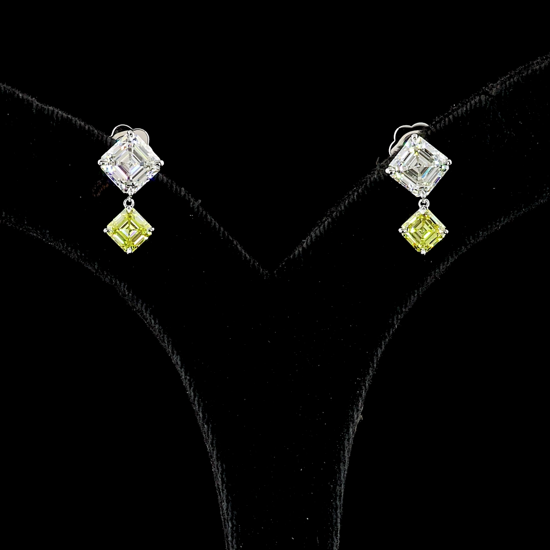 Affordable Element 14K WHITE GOLDHanging Earrings