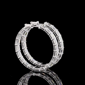 14K WHITE GOLDHoops Earrings High-Quality Option