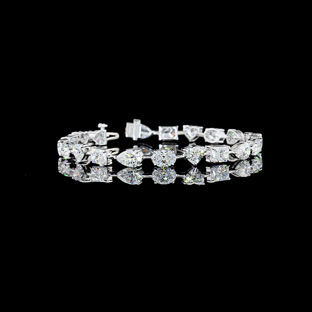 14K WHITE GOLDStation Necklace Holiday Jewelry Holiday look