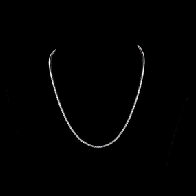 For Boss 14K WHITE GOLDTennis Necklace