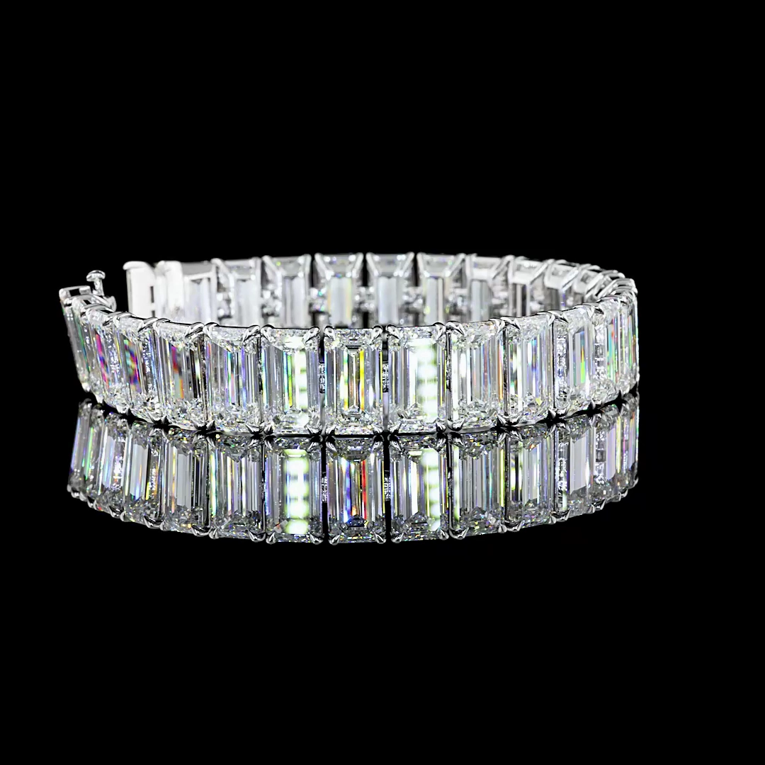 14K WHITE GOLDTennis Necklace Elegant Party