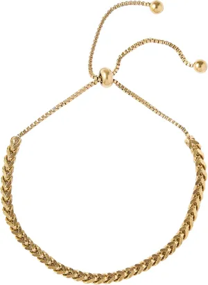 18K Gold Bracelets for Women, Stainless Steel Bracelet, Charm Bracelet, Hand Chain Bracelet, Stylish Jewelry for Women, Adjustable Slider Tennis Bracelets, Trendy Adjustable Bracelets