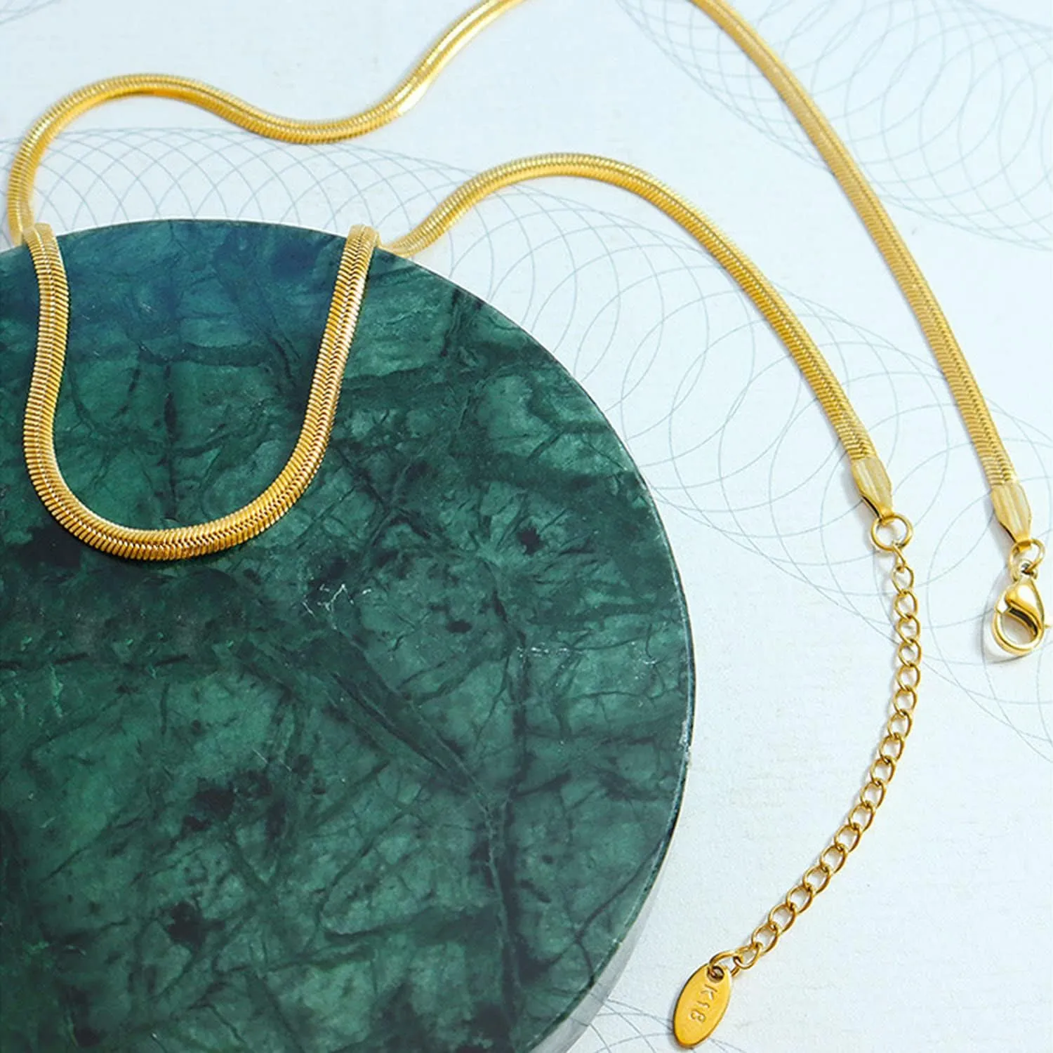 18K Gold Filled Vintage Choker Necklaces for Women Waterproof Gold Choker Necklace Anti Tarnish Gemstone Zircon Rectangle Pendant Necklace