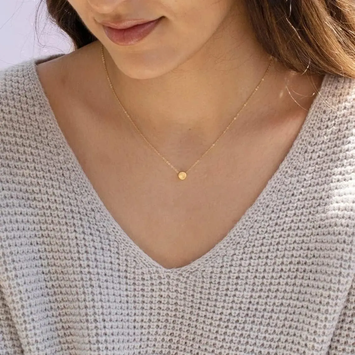 18K Gold Plated Snake Chain Herringbone Necklace Layered Choker Chain Necklaces for Women Dainty Dot Pendant Necklaces Waterproof Jewelry