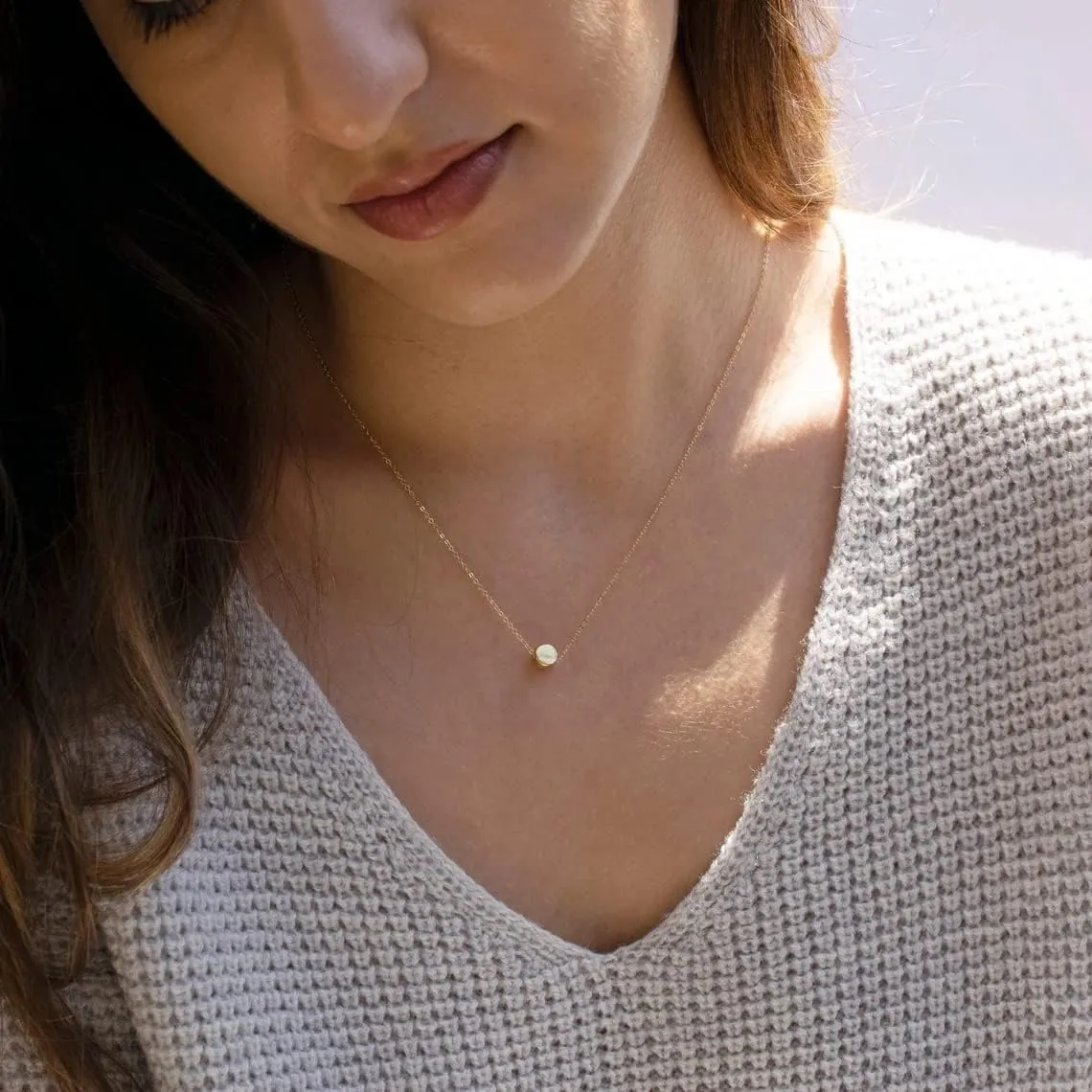 18K Gold Plated Snake Chain Herringbone Necklace Layered Choker Chain Necklaces for Women Dainty Dot Pendant Necklaces Waterproof Jewelry