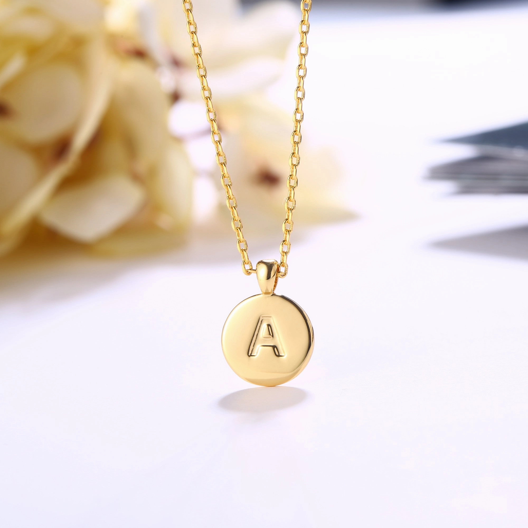 Attractive Design 18K Gold Plated Monogram Necklace