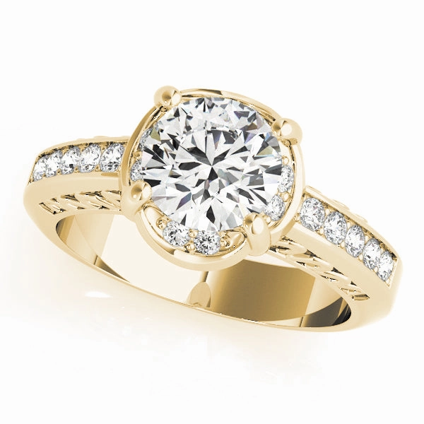 Branded Decoration 1.0 CT Round Diamond Single Row Ring