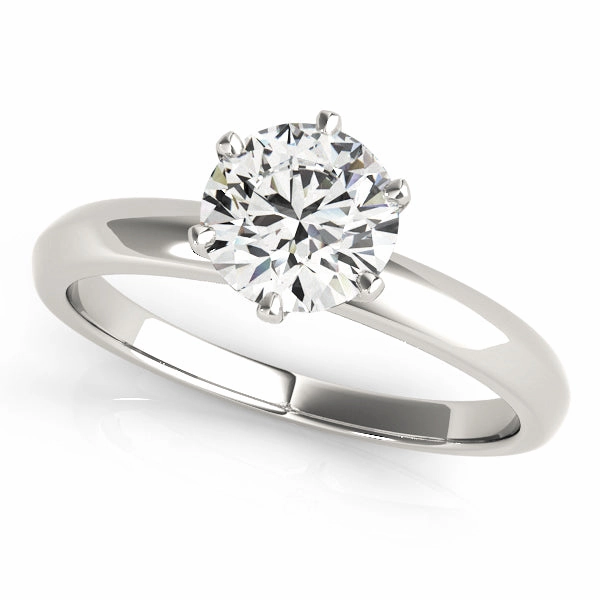1.0 CT Round Diamond Solitaire Engagement Ring Contemporary Touch Outfit Enhancer
