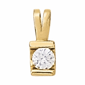 Superb Style 1.0 CT Round Diamond Solitaire Pendant