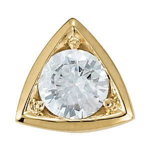 1.0 CT Round Diamond Solitaire Pendant Simple Beauty