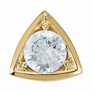 1.0 CT Round Diamond Solitaire Pendant Splendid Ornament Graduation Gift