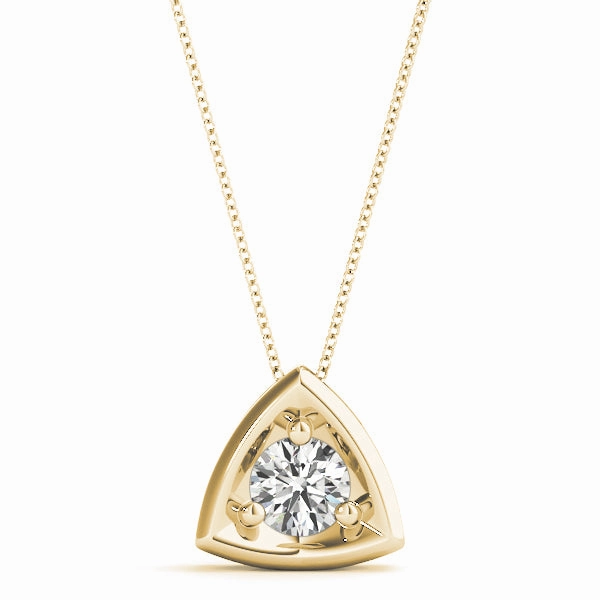1.0 CT Round Diamond Solitaire Pendant summer look Unique Feature