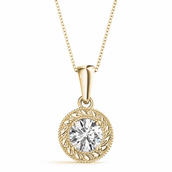 1.0 CT Round Diamond Solitaire Pendant Fashion Statement Amazing Accessory