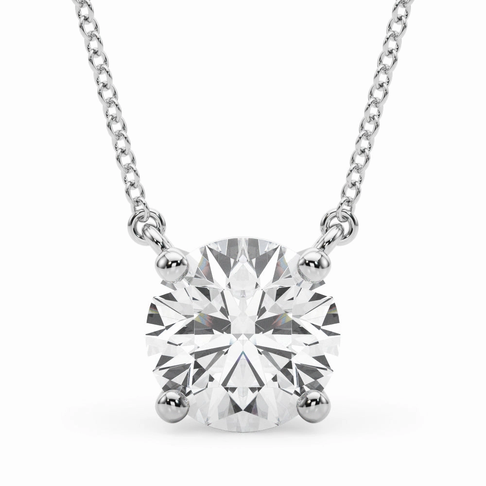 Great Piece 1.0 CT Round Diamond Solitaire Pendant