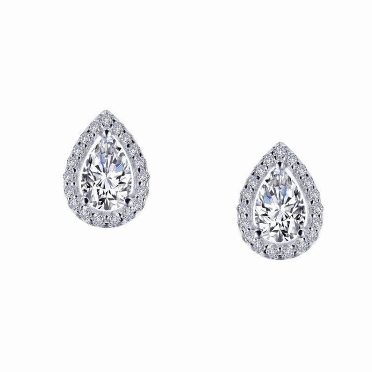 Quick Shine Classic Craftwork 1.16 CTW Halo Stud Earrings