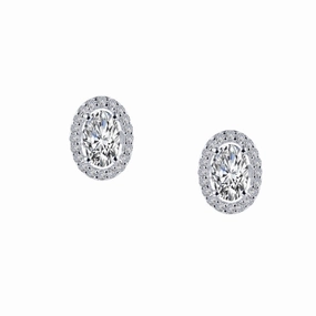 1.26 CTW Halo Stud Earrings Gala Look Distinctive Highlight