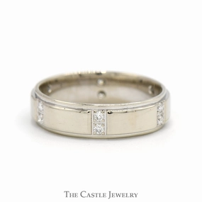 1/4cttw Round Diamond Eternity Band in 14k White Gold investment piece Modern Appearance