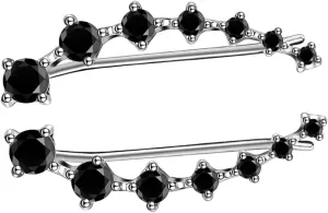 1Pair Zircon Ear Cuff Jewelry for Women Minimalist Hook Earrings with Sparkly Zircon Embellishment Stylish Accessory for Various Occasions Present for
