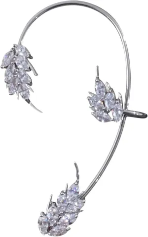 1PC Women Butterfly Ear Cuff Elegant Climber Wrap Around Earrings No Piercing Ear Clip