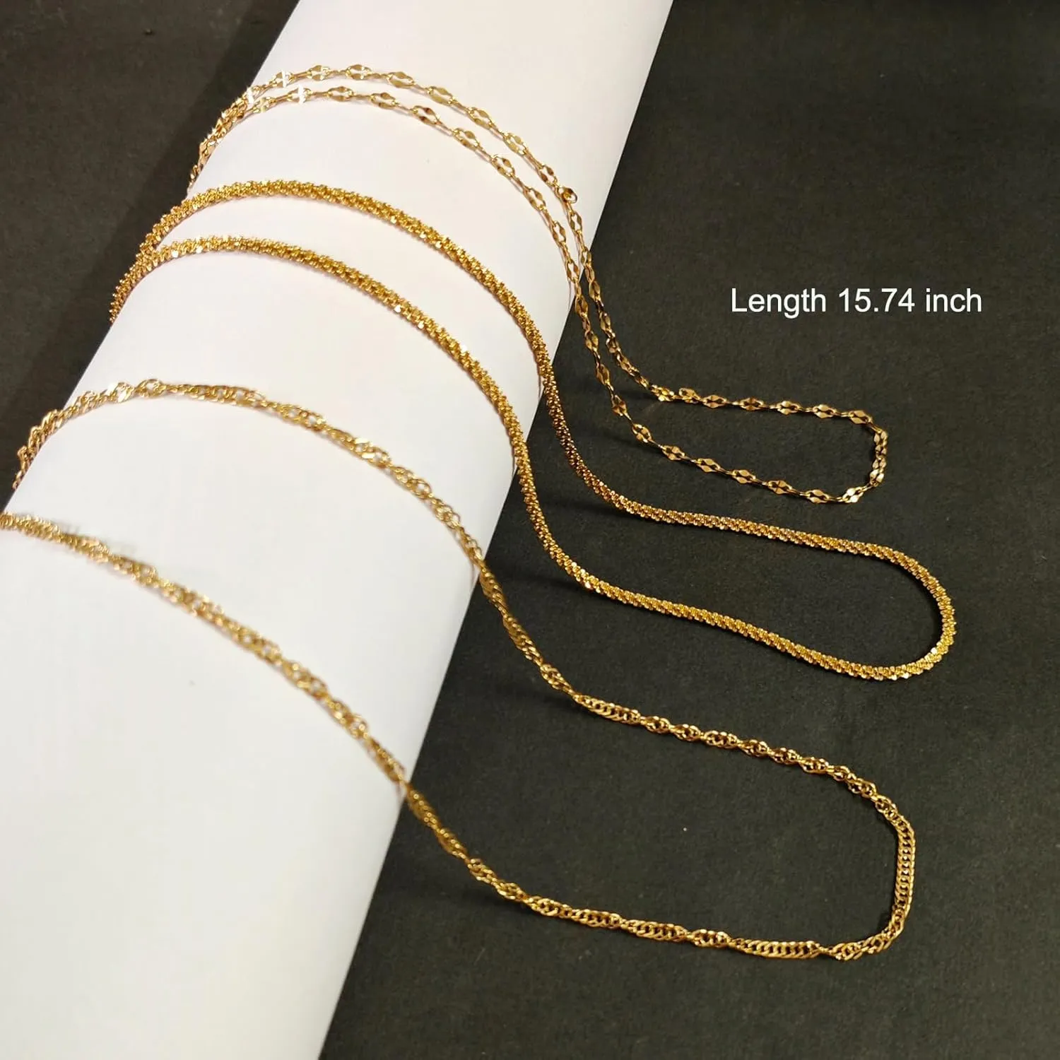 3 PCS Dainty Necklace For Women Set, Trendy Singapore Crisscross Cable Chain Stackable Necklaces Fashion Birthday Gift Jewelry