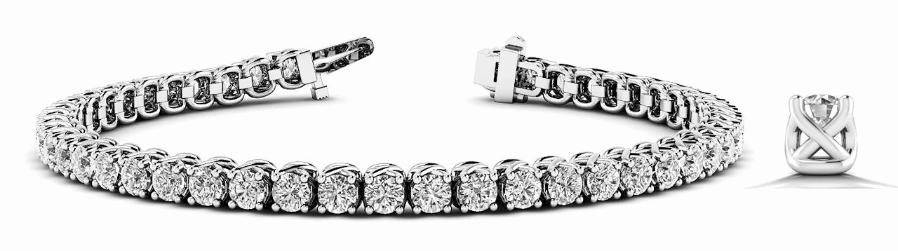 Pocket-Friendly 36 Round Diamond Line Bracelet