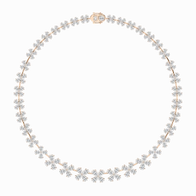40 ? ctw Pear Lab Grown Diamond Cascading Collar Necklace - 18 Inches Superb Accessory Chic Girl