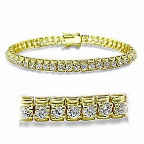 Celebration Must-Haves 415906 - Gold Brass Bracelet with AAA Grade CZ  in Clear