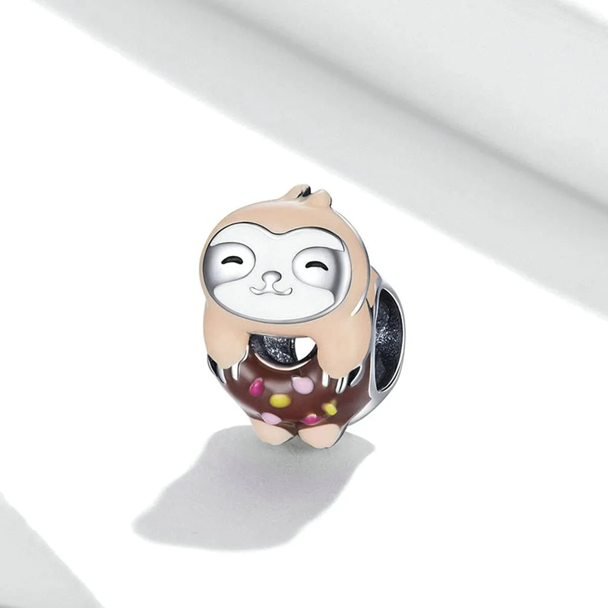 925 Sterling Silver Donut Charm Pig Charm Owl Charm Mouse Charm Bear Charm Bee Charm Panda Charm Cat Charm for Pandora Charm Bracelet