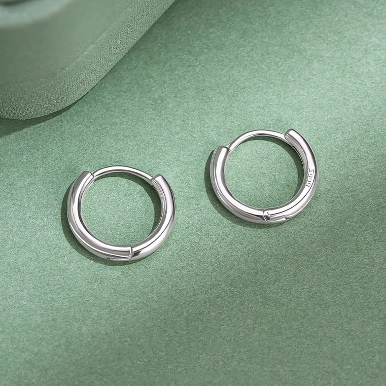 925 Sterling Silver Small Hoop Earrings for Men Nap Earrings Huggie Hoops Cartilage Hoop Earring Tiny Hoop Earrings for Women
