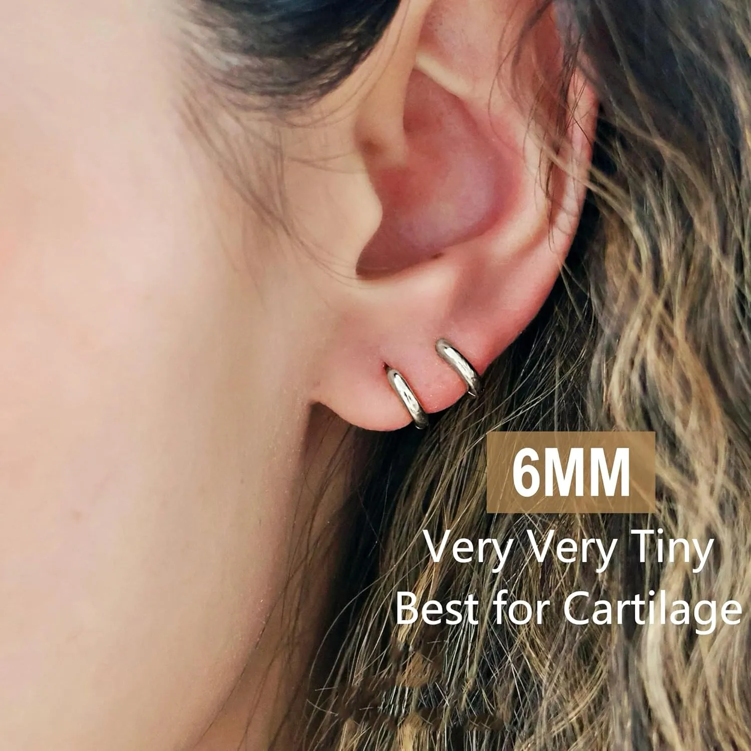 925 Sterling Silver Small Hoop Earrings for Men Nap Earrings Huggie Hoops Cartilage Hoop Earring Tiny Hoop Earrings for Women