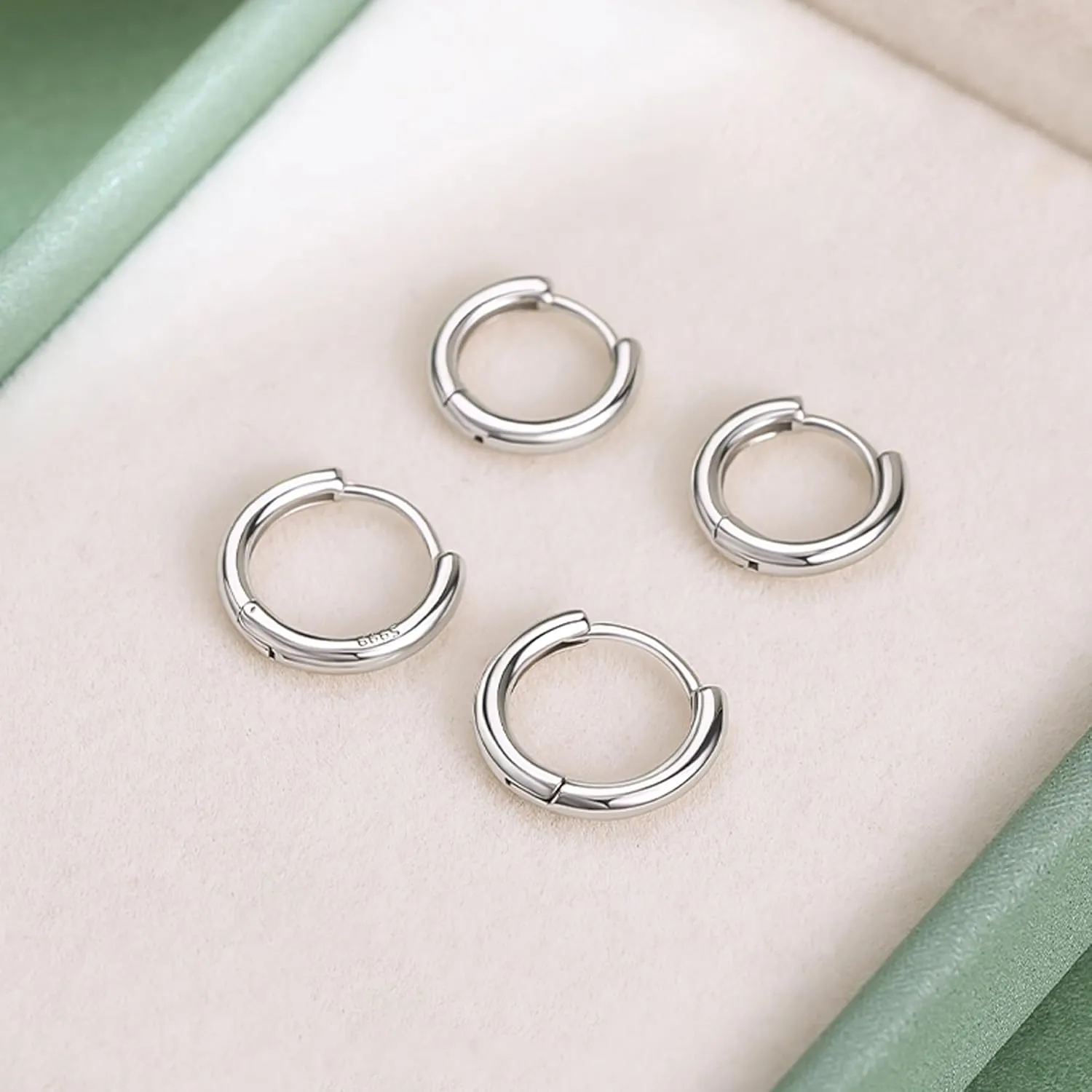 925 Sterling Silver Small Hoop Earrings for Men Nap Earrings Huggie Hoops Cartilage Hoop Earring Tiny Hoop Earrings for Women