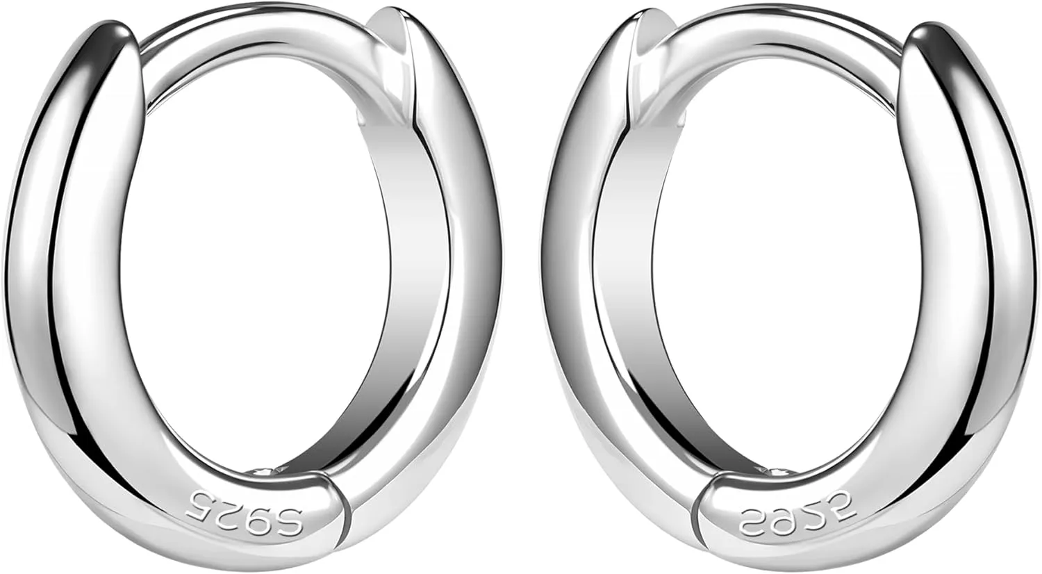 925 Sterling Silver Small Hoop Earrings for Men Nap Earrings Huggie Hoops Cartilage Hoop Earring Tiny Hoop Earrings for Women
