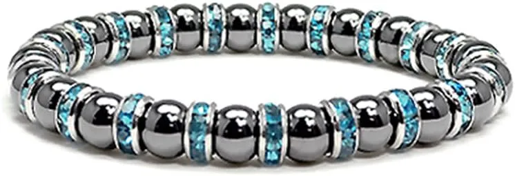 Accents Kingdom Magnetic Bracelet Women's Tuchi Simulated Pearl Hematite Magnetic Therapy Bracelet, 7.5"