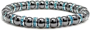 Accents Kingdom Magnetic Bracelet Women's Tuchi Simulated Pearl Hematite Magnetic Therapy Bracelet, 7.5"
