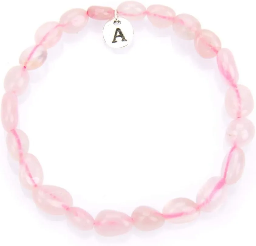 Adabele 1pc Natural Stretch Gemstone Bracelet 5mm-10mm Free Form Bead 7 Inch 7.5 Inch Healing Crystal Engergy Quartz Chakra Jewelry Women Birthday Gift
