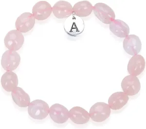 Adabele 1pc Natural Stretch Gemstone Bracelet 5mm-10mm Free Form Bead 7 Inch 7.5 Inch Healing Crystal Engergy Quartz Chakra Jewelry Women Birthday Gift