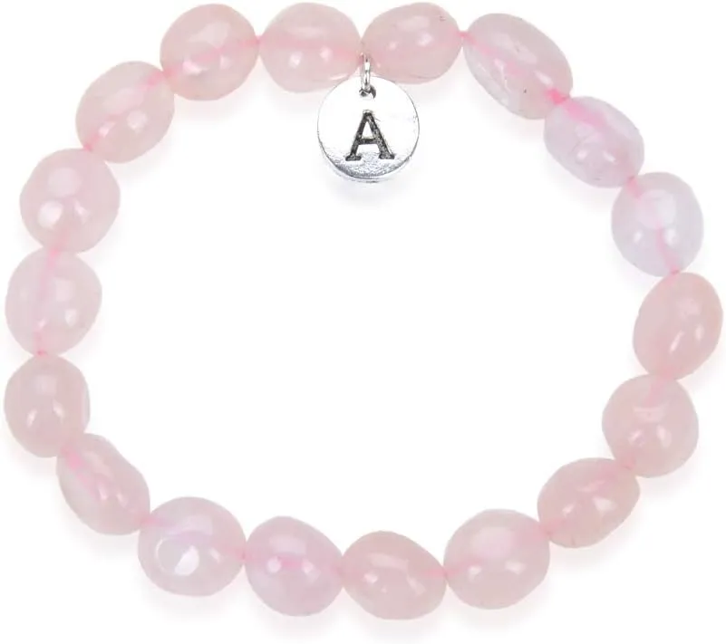 Adabele 1pc Natural Stretch Gemstone Bracelet 5mm-10mm Free Form Bead 7 Inch 7.5 Inch Healing Crystal Engergy Quartz Chakra Jewelry Women Birthday Gift
