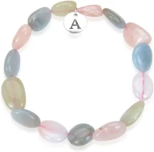 Adabele 1pc Natural Stretch Gemstone Bracelet 5mm-10mm Free Form Bead 7 Inch 7.5 Inch Healing Crystal Engergy Quartz Chakra Jewelry Women Birthday Gift