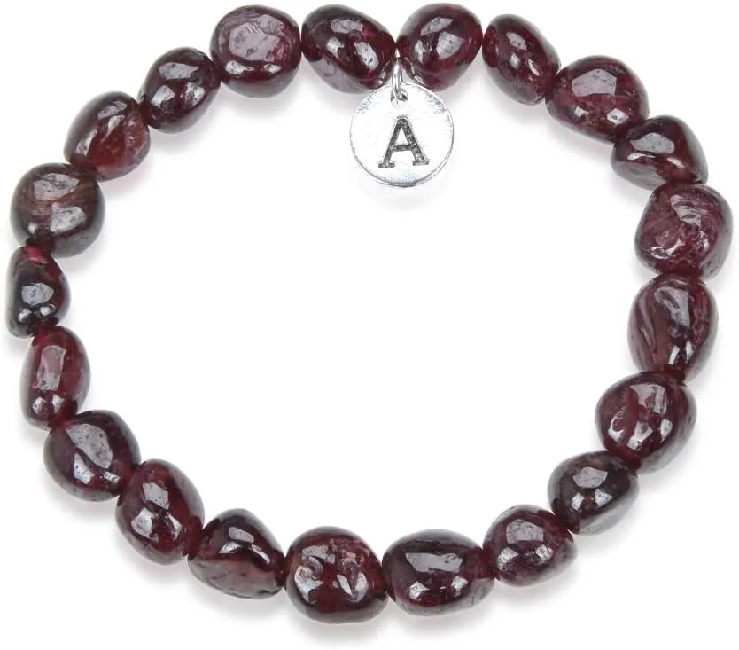 Adabele 1pc Natural Stretch Gemstone Bracelet 5mm-10mm Free Form Bead 7 Inch 7.5 Inch Healing Crystal Engergy Quartz Chakra Jewelry Women Birthday Gift