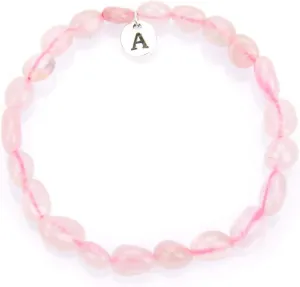 Adabele 1pc Natural Stretch Gemstone Bracelet 5mm-10mm Free Form Bead 7 Inch 7.5 Inch Healing Crystal Engergy Quartz Chakra Jewelry Women Birthday Gift