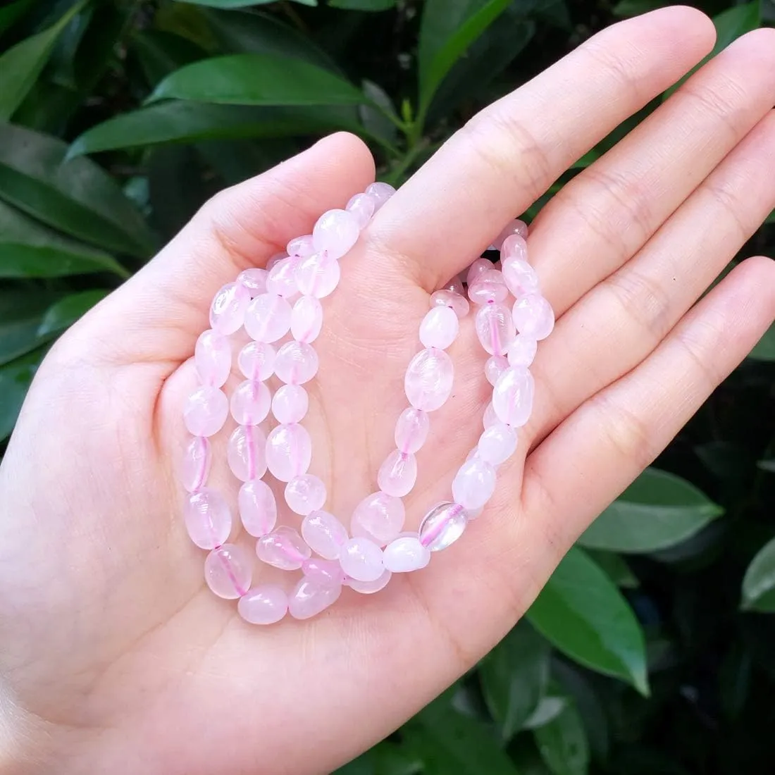 Adabele 1pc Natural Stretch Gemstone Bracelet 5mm-10mm Free Form Bead 7 Inch 7.5 Inch Healing Crystal Engergy Quartz Chakra Jewelry Women Birthday Gift
