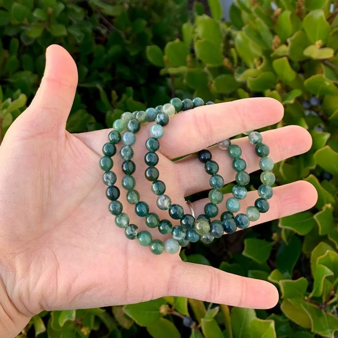 Adabele 1pc Natural Stretch Gemstone Bracelet 6mm (0.24 Inch) Bead 7" 7.5" 8 inch Healing Crystal Quartz Energy Chakra Jewelry Women Birthday Gift