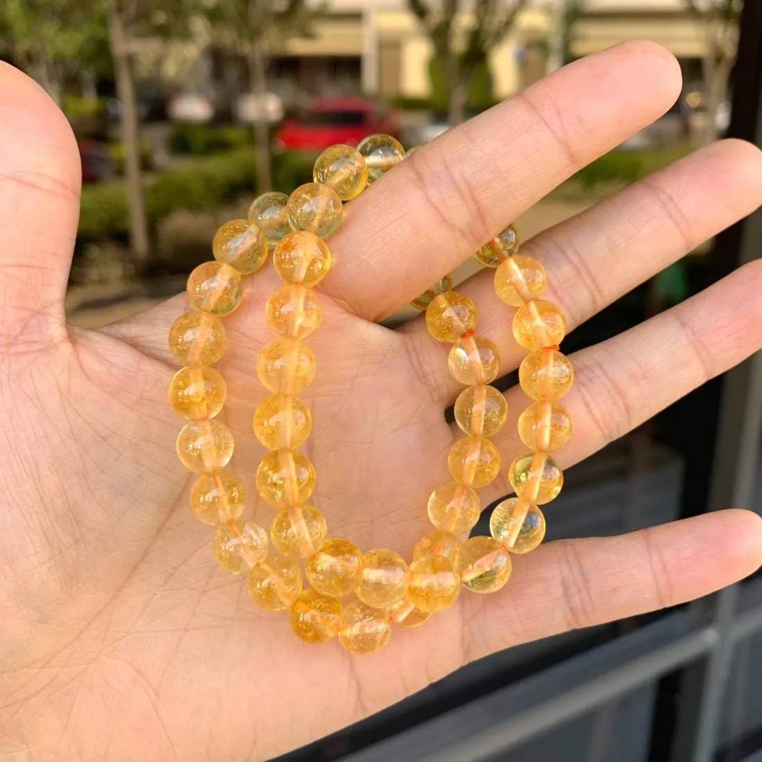Adabele 1pc Natural Stretch Gemstone Bracelet 8mm (0.31") Bead 7" to 8.5 inch Healing Crystal Energy Quartz Chakra Jewelry Women Men Birthday Gift