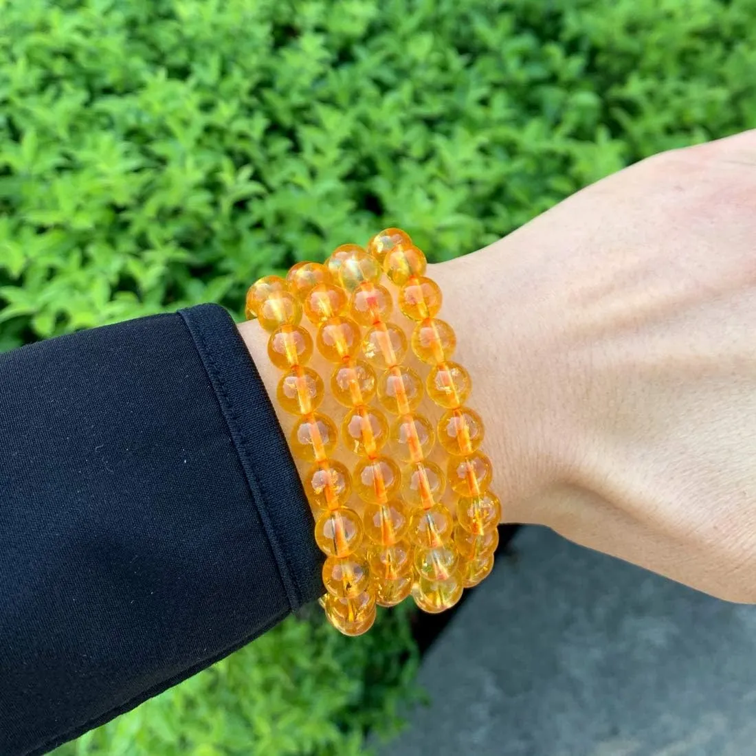 Adabele 1pc Natural Stretch Gemstone Bracelet 8mm (0.31") Bead 7" to 8.5 inch Healing Crystal Energy Quartz Chakra Jewelry Women Men Birthday Gift