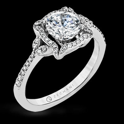 Eternal Symbol ZR1685 Engagement Ring in 14k Gold with Diamonds